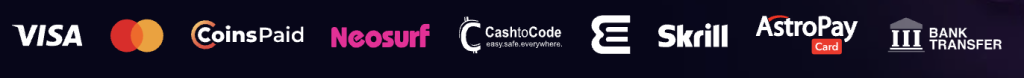 Payment methods Lucky7even Casino
